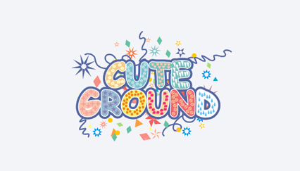 Cute logo, Colorful texts logo design, Playground logo