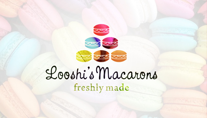 Macaron shop logo, Cute macaron logo
