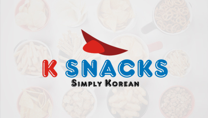 Korean snacks logo design, Mouth logo